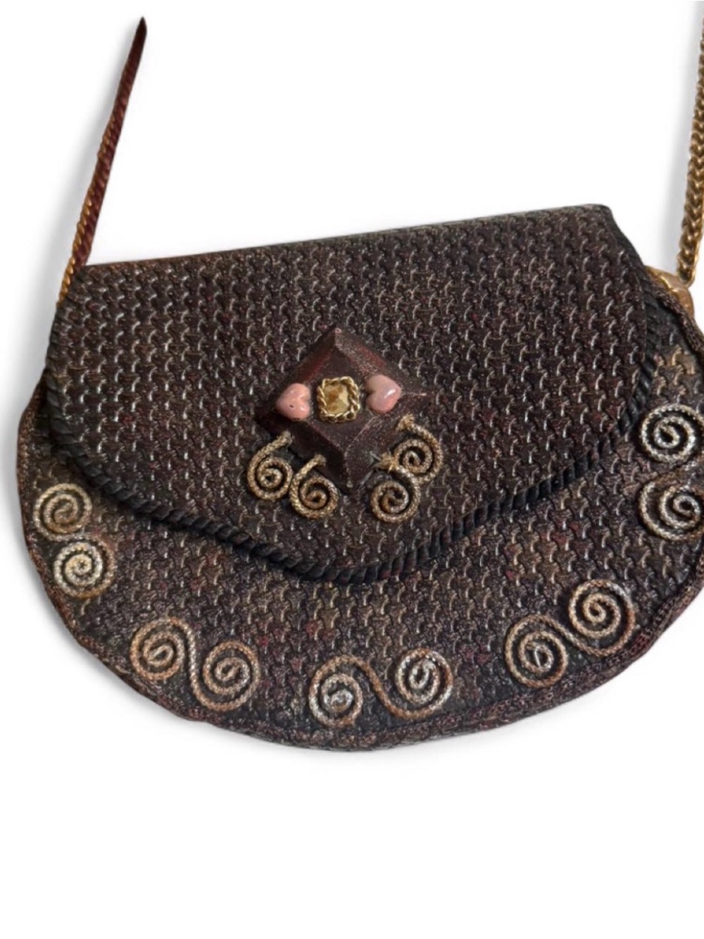 Handmade one of a kind Crossbody purse/ bag - Picture 2 of 7